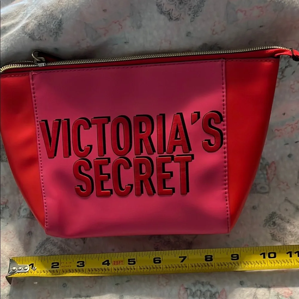 2 Victoria's Secret Cosmetic Bags with Zippered Closure